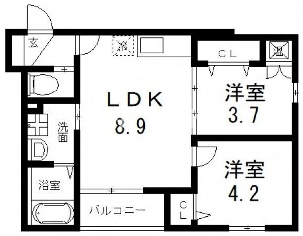 1階の間取り図