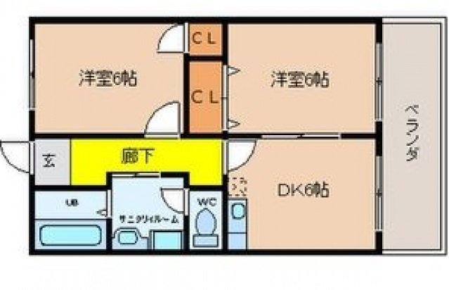 8階の間取り図