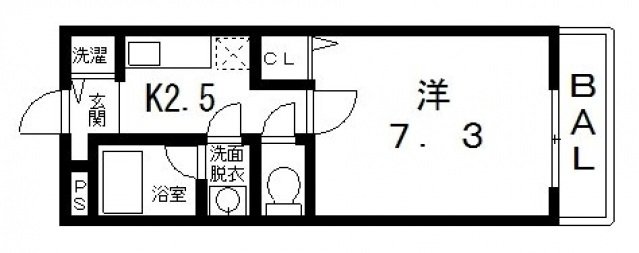 2階の間取り図