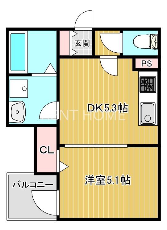 2階の間取り図