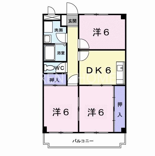 2階の間取り図