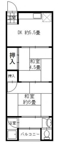 2階の間取り図