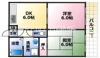 2階の間取り図
