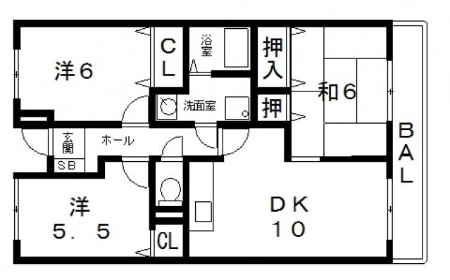 2階の間取り図