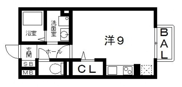 2階の間取り図