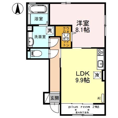 1階の間取り図
