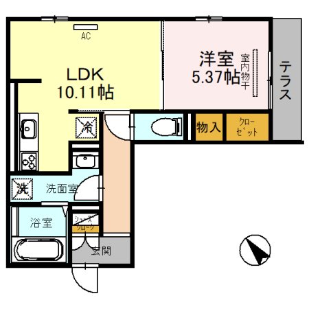2階の間取り図