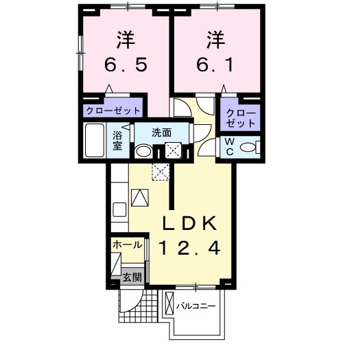 1階の間取り図