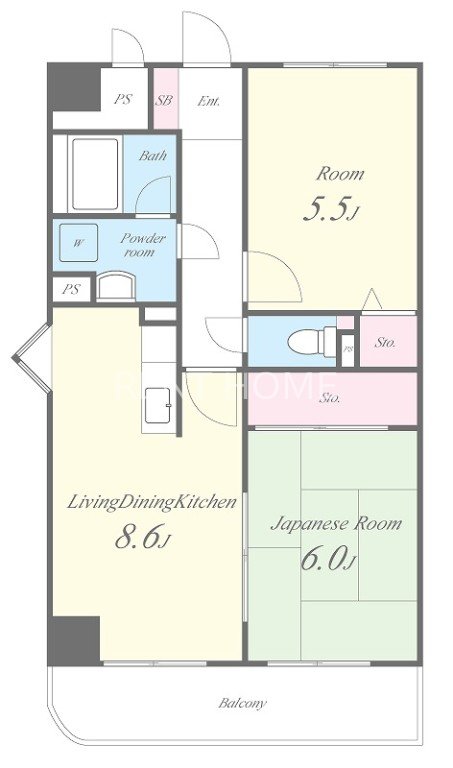 4階の間取り図