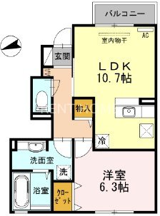 1階の間取り図