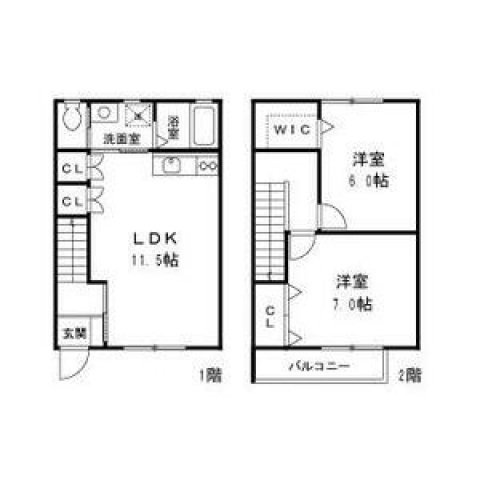 1階の間取り図