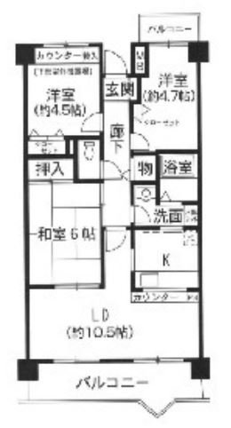2階の間取り図