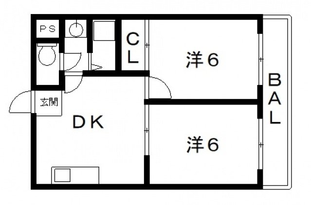 2階の間取り図