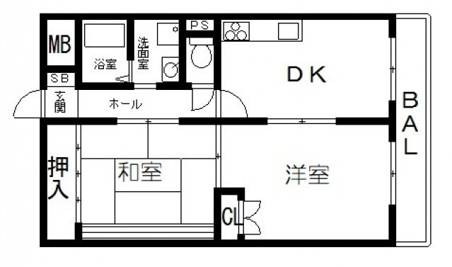4階の間取り図