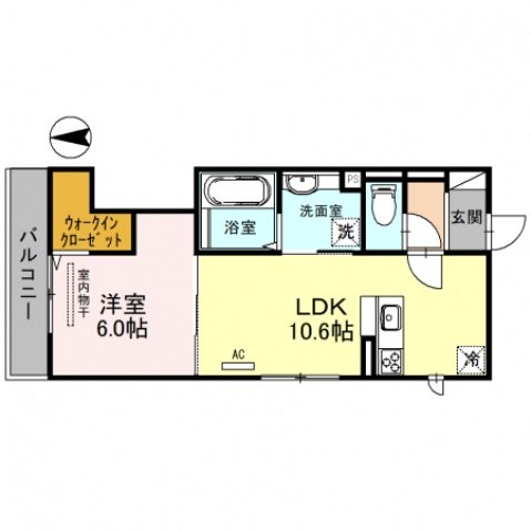2階の間取り図