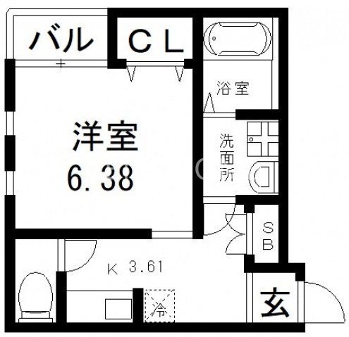 2階の間取り図