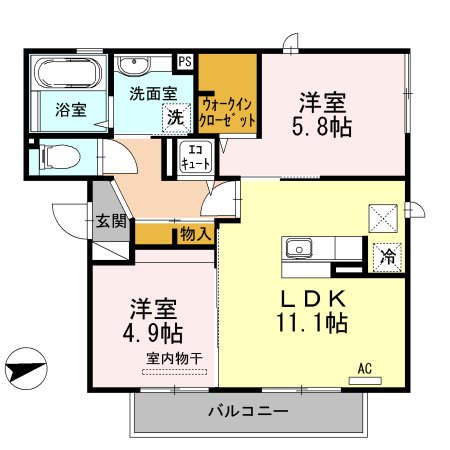 3階の間取り図