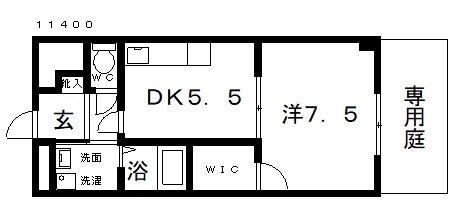 1階の間取り図