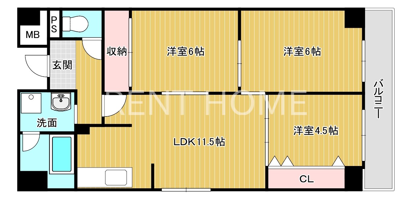 4階の間取り図