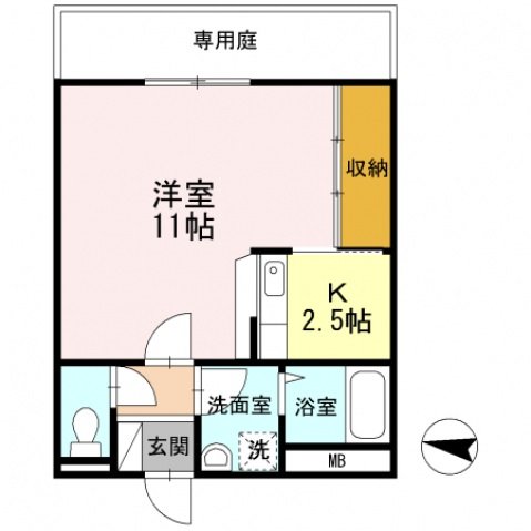 1階の間取り図