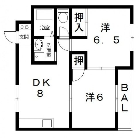 2階の間取り図