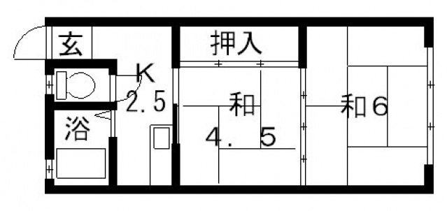 2階の間取り図