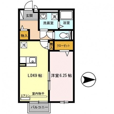 2階の間取り図