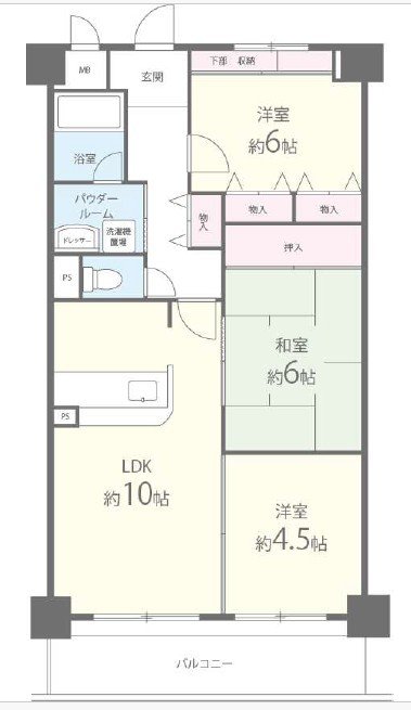 3階の間取り図