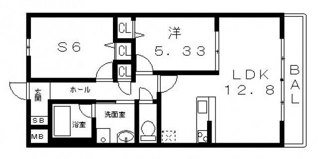 1階の間取り図