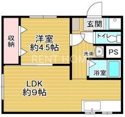 1階の間取り図