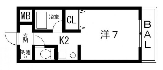 2階の間取り図