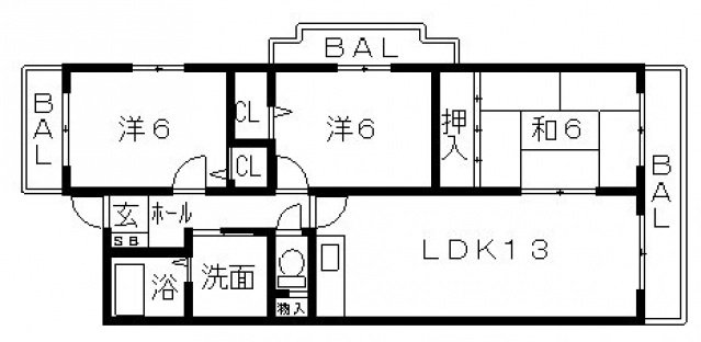 3階の間取り図