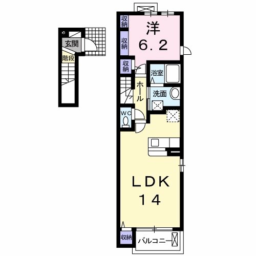 2階の間取り図