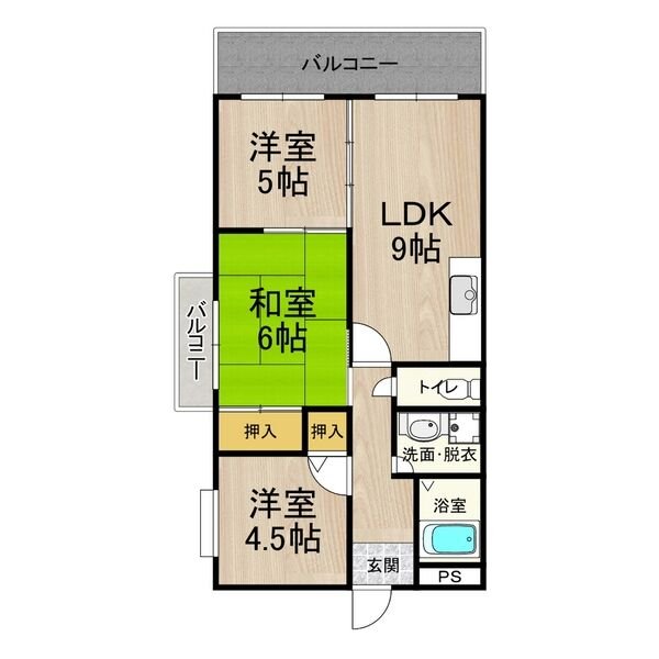 3階の間取り図