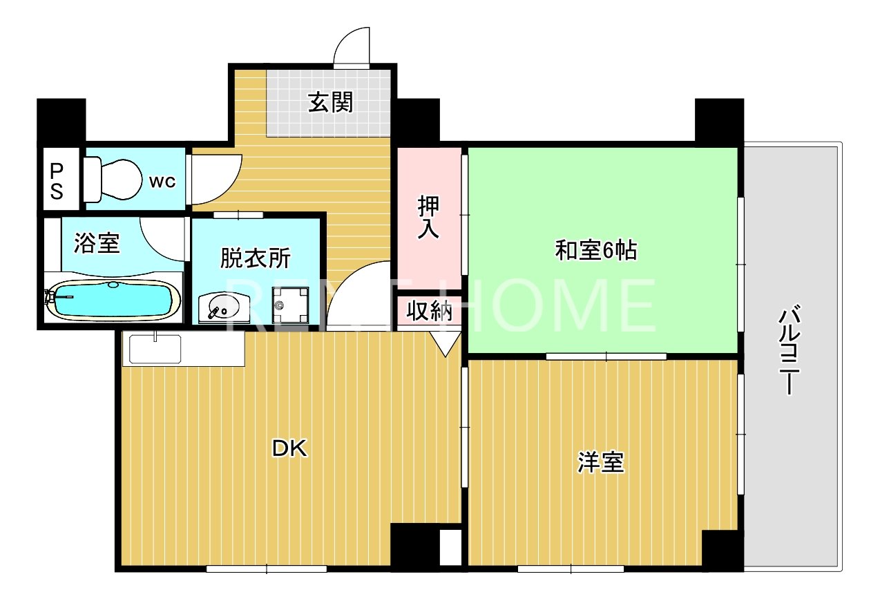2階の間取り図