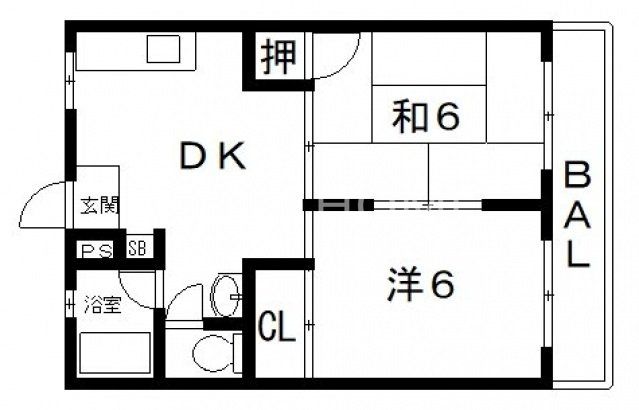 4階の間取り図