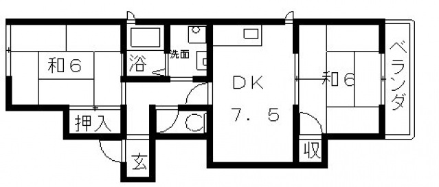 1階の間取り図