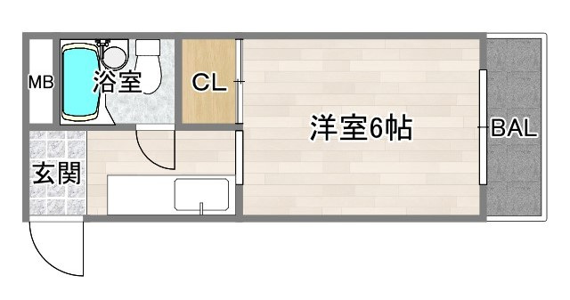 4階の間取り図