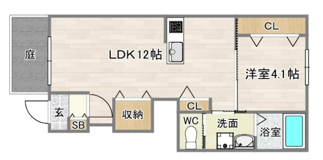1階の間取り図