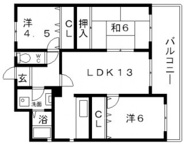 2階の間取り図