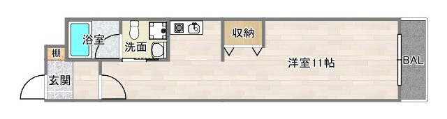 4階の間取り図