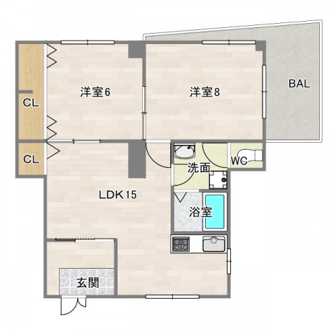 1階の間取り図