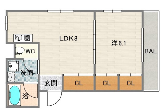 2階の間取り図