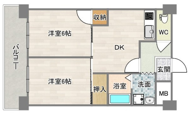 4階の間取り図
