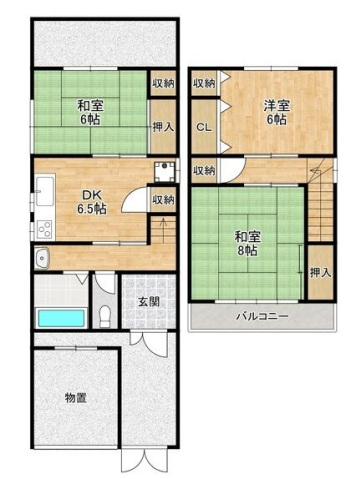 -階の間取り図