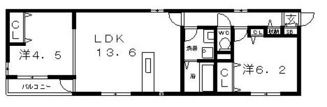 2階の間取り図