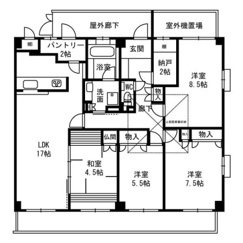 6階の間取り図