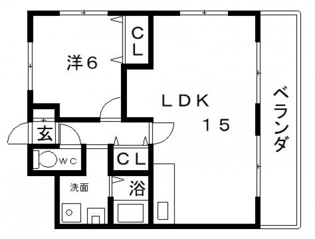 8階の間取り図