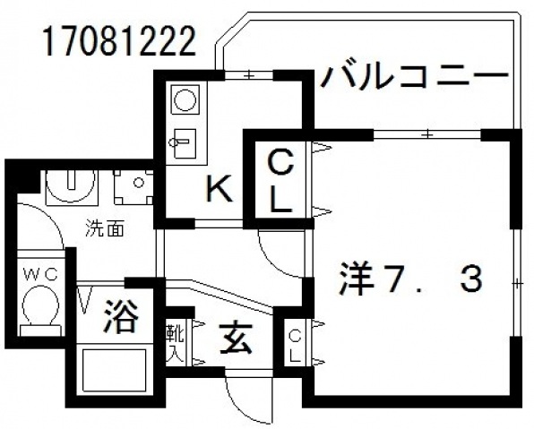 6階の間取り図