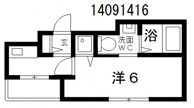 4階の間取り図